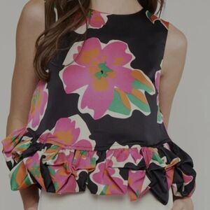 Entro Ruffle Peplum Top